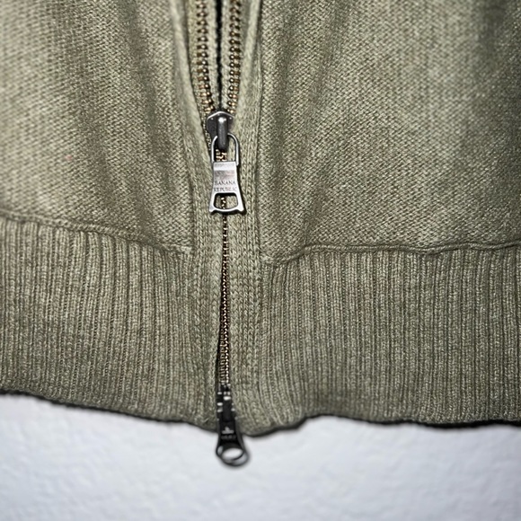 Banana Republic Men Luxury Blend Cashmere Full Zip Raglan Sleeve Sweater Sz XL - Picture 9 of 9